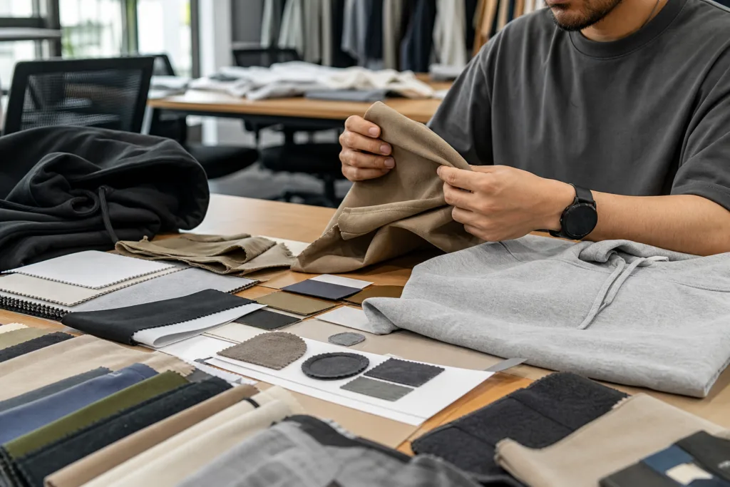 How to Plan a First Clothing Collection That Controls Style Count, Colors, Sizes, Pricing, and Brand Consistency 2 first clothing collection planning fabric branding