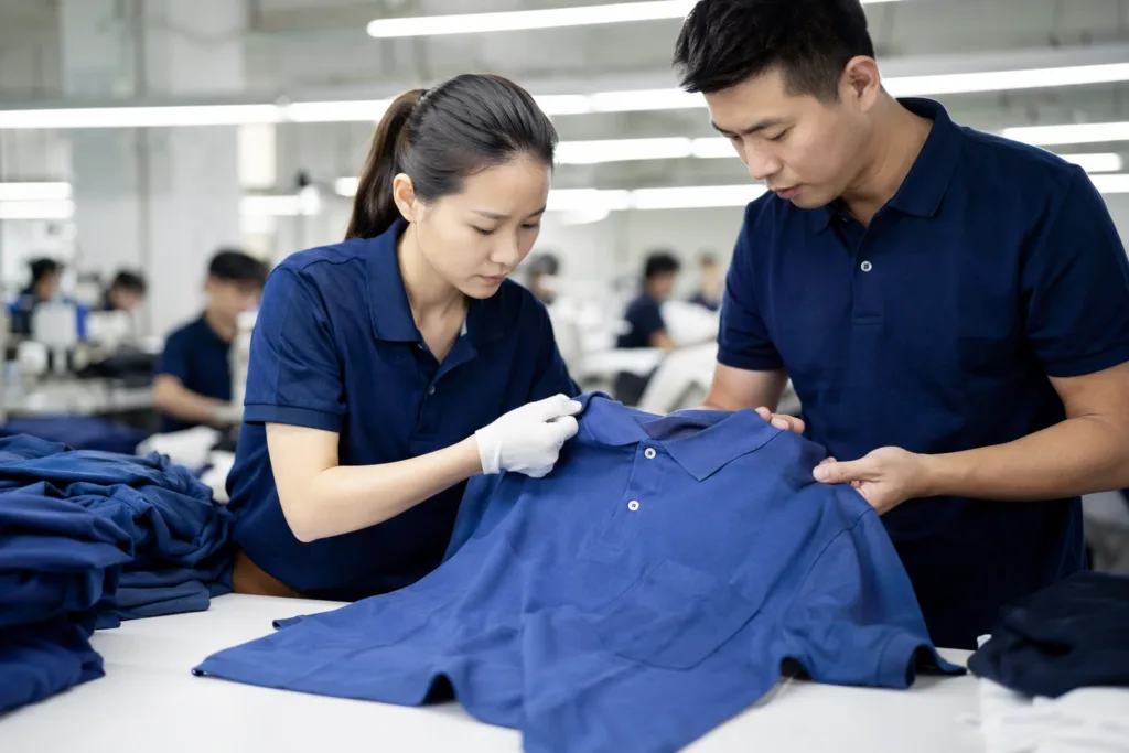 Polo Shirt Quality Checklist for Bulk Buyers: A Practical QC Guide for Consistent Mass Production 1 polo shirt quality checklist inspection table