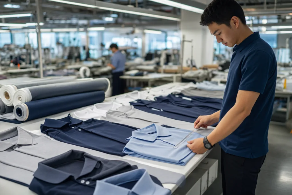 Custom Polo Shirt Manufacturing Guide for Buyers 1 custom polo shirts sampling factory
