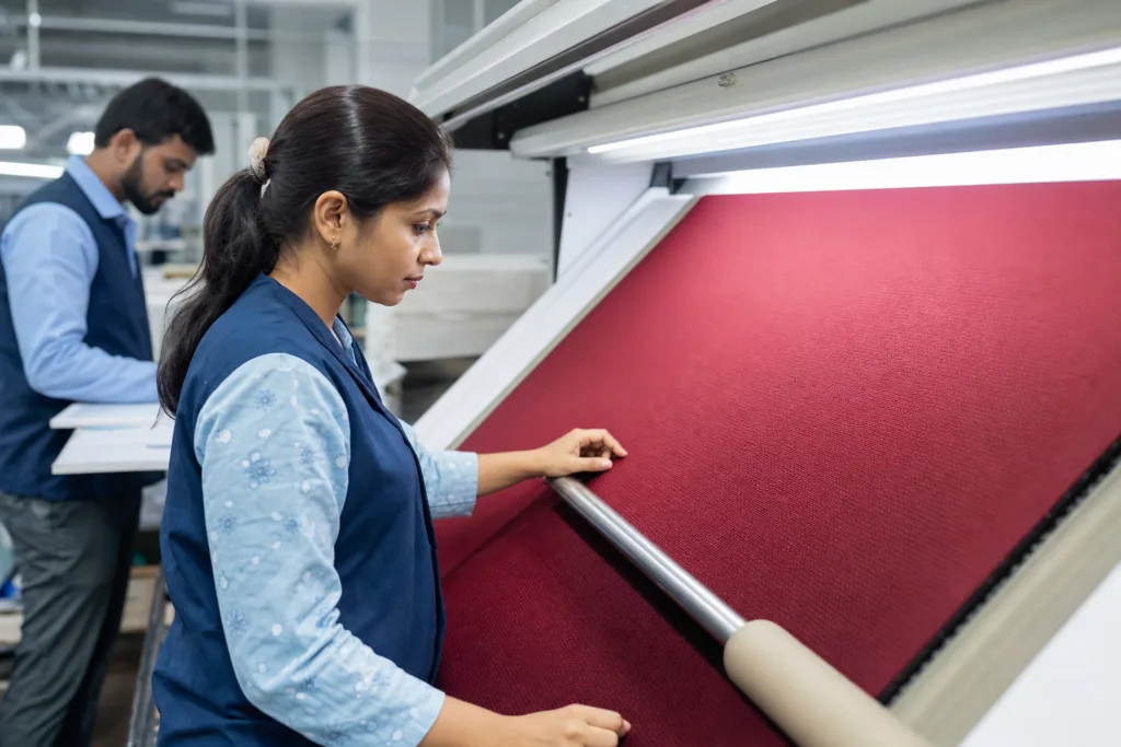 How Quality Control Works in Custom Polo Shirt Manufacturing 1 fabric inspection polo shirt quality control