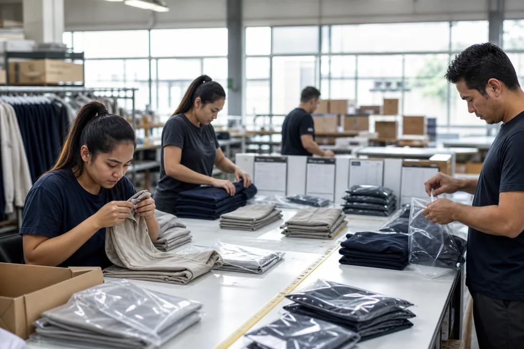 10 Clothing Production Mistakes Startup Brands Should Avoid Before Their First Bulk Order 3 final qc and packaging check
