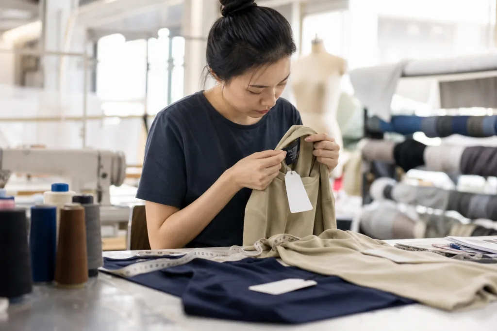 Importing Clothing from China to the USA: A Beginner’s Guide for U.S. Apparel Buyers 2 label and sample verification