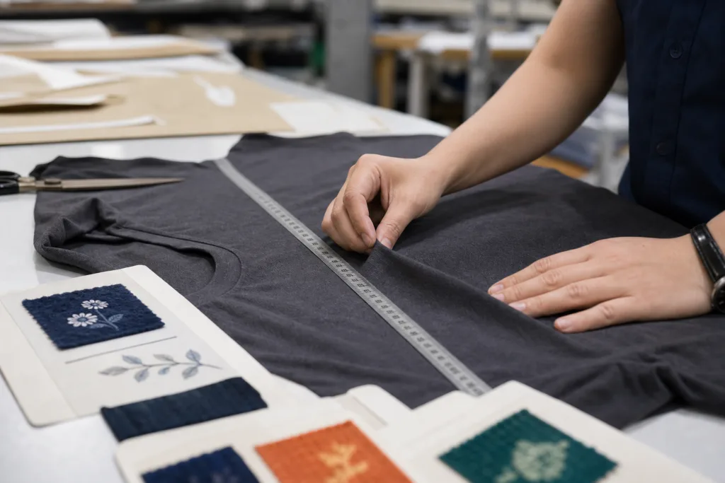 Why Startup Clothing Brands Struggle with Their First Apparel Manufacturer: The Real Mistakes, Hidden Frictions, and How to Avoid Them 2 sampling quality check apparel manufacturing