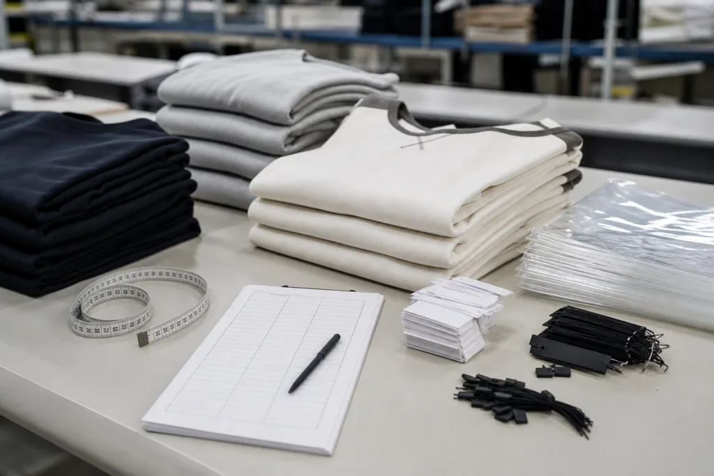 What a Startup Should Send to a Clothing Manufacturer: Tech Pack, Sample, or Idea-Based Brief? 3 startup clothing tech pack quality control