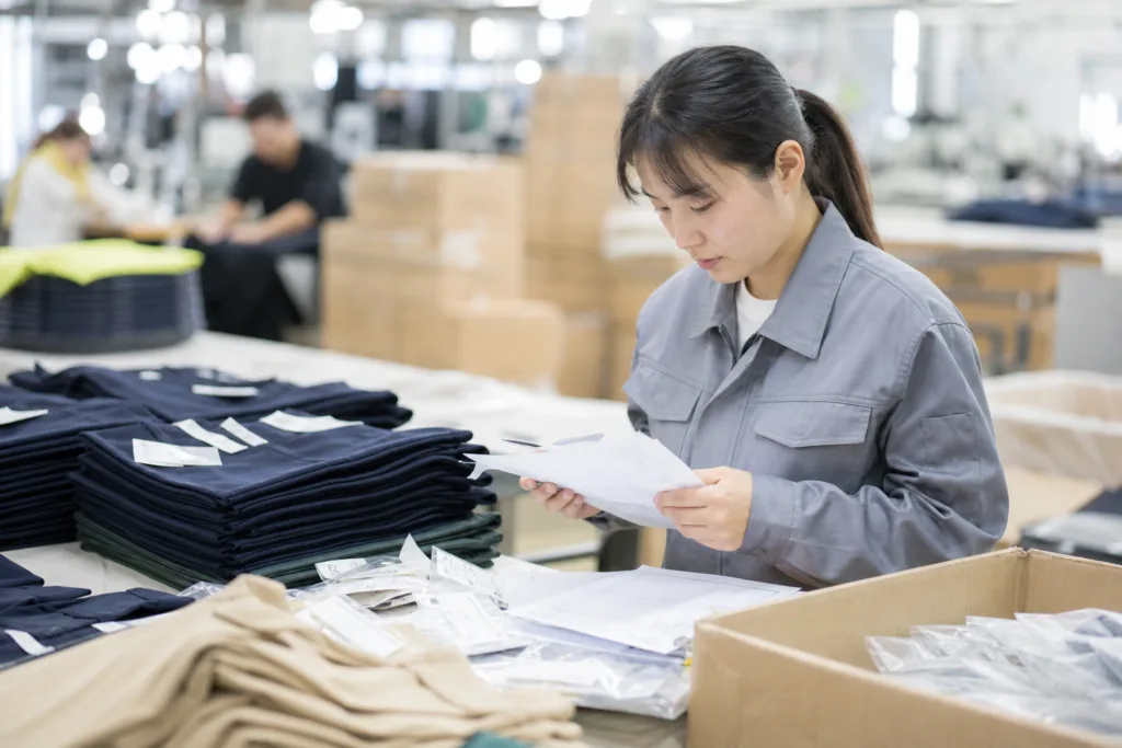 Importing Clothing from China to Canada: A Practical Guide for Apparel Buyers on Documents, Duties, Taxes, and Customs Clearance 2 clothing label and document check canada import