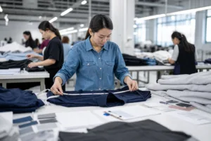 Home 43 clothing quality inspection China process with garments measured against approved specs