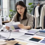 Apparel manufacturing content plan using polo fabric swatches and specifications