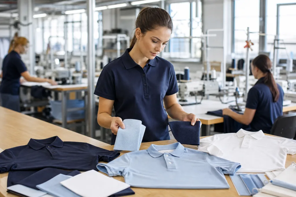 Polo Shirt Apparel Manufacturing Planning for B2B Buyers 1 apparel manufacturing polo fabric selection