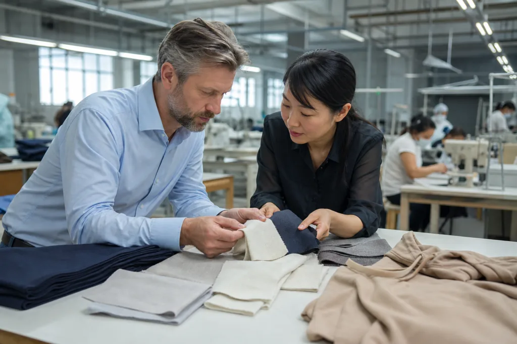 Best Fabric for Hoodies: A Practical B2B Guide to Materials and Manufacturing 7 Best fabric for hoodies comparison with fleece and French terry swatches