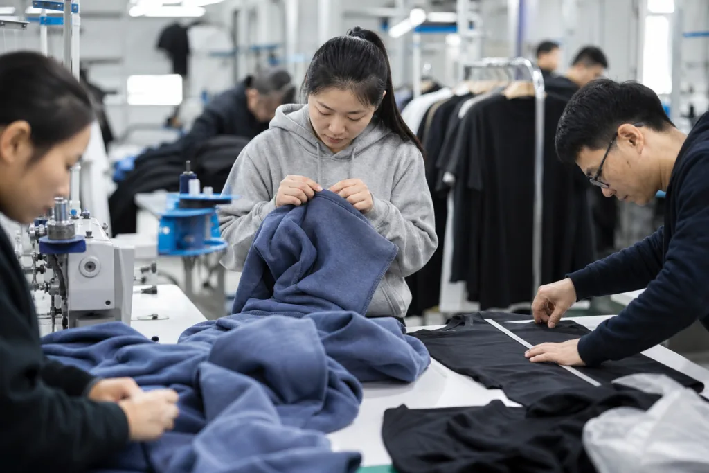 bulk clothing production quality control