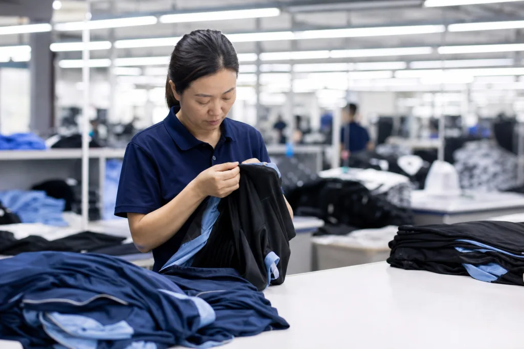 custom clothing manufacturer bulk quality control
