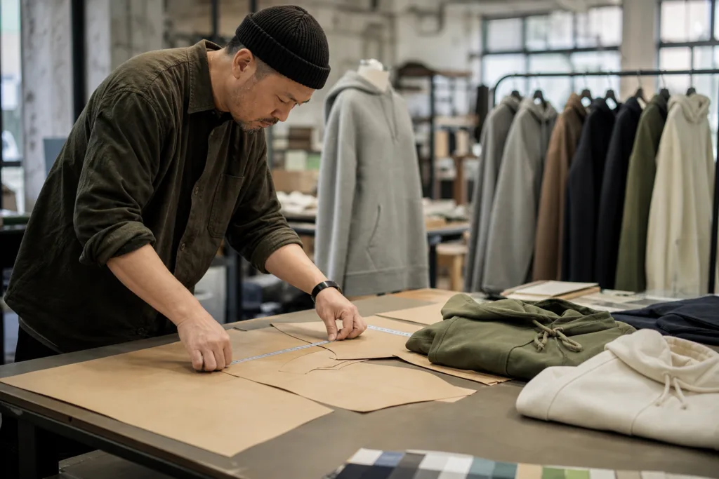 How to Choose a Custom Clothing Manufacturer for Private Label and Bulk Apparel Production 2 custom clothing manufacturer sample development