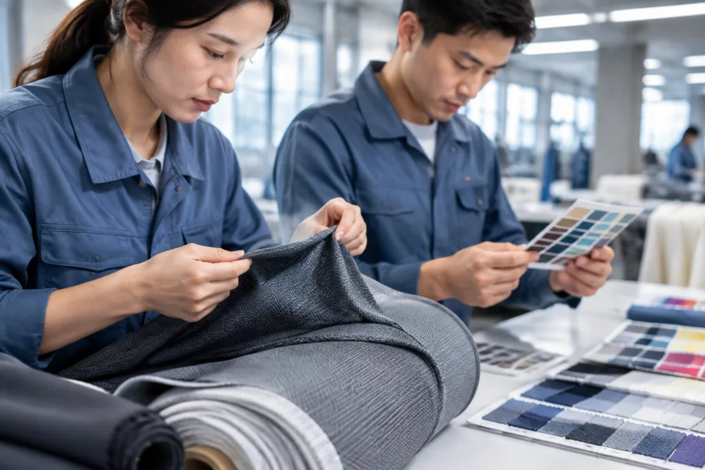 How to Define an Apparel Manufacturing Brief Before Sampling 2 performance fabric inspection apparel manufacturing