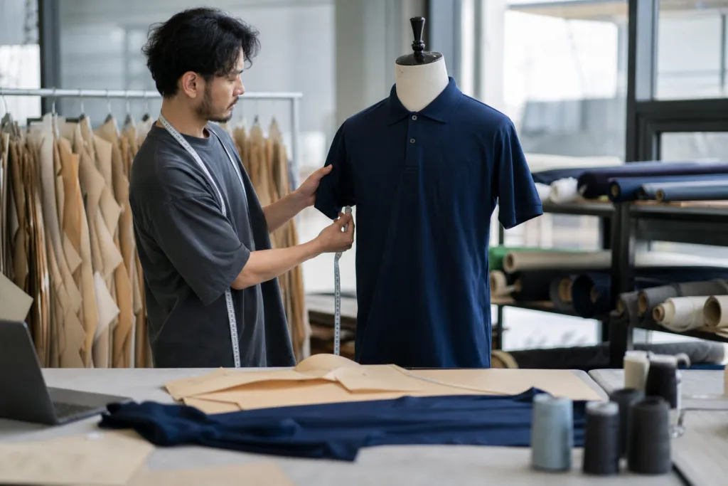 How to Build a Focused Apparel Manufacturing Content Brief 2 polo sample fit development