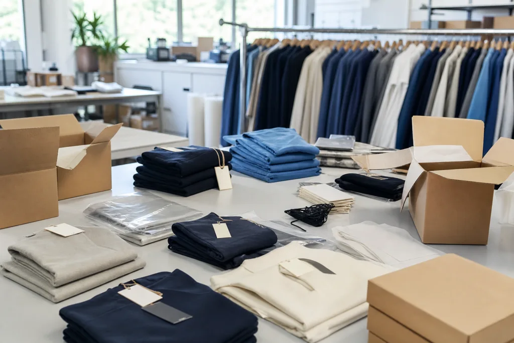 startup clothing order packing logistics