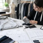 Apparel manufacturing product planning with fabric and garment samples